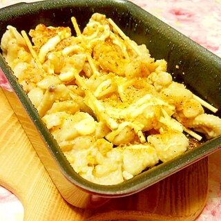 鶏皮ｄｅ❤ドリトス・マヨスパイス山葵のトースター焼